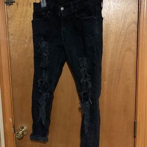 Ripped Levi jeans size 28w 31L